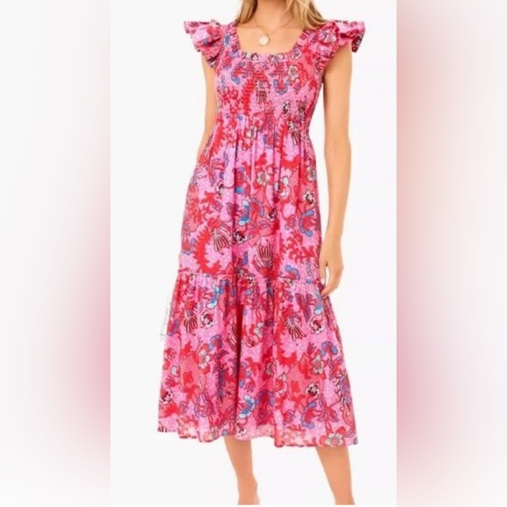 Tuckernuck Bougainvillea Breeze Mallie Dress Size Medium